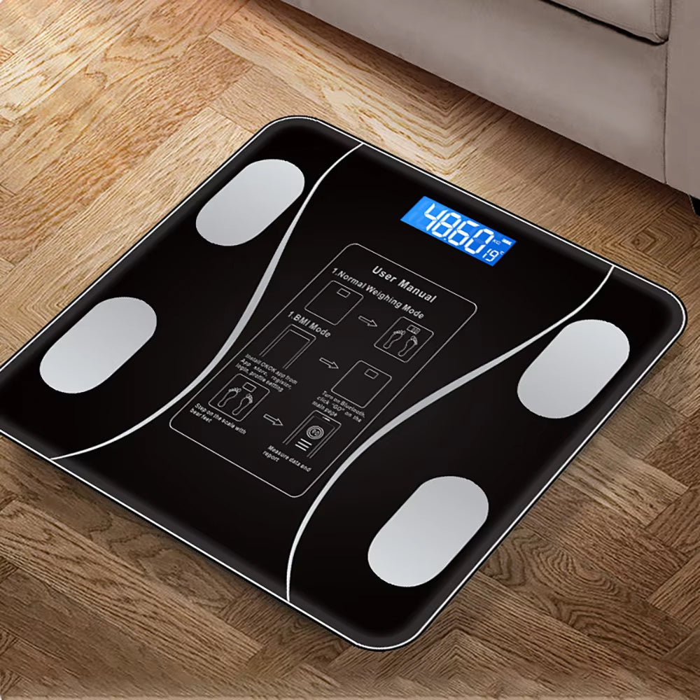 Smart Bathroom Scale with Body Analysis Bluetooth App 13 Measurements 10g Precision Digital | Sansoti