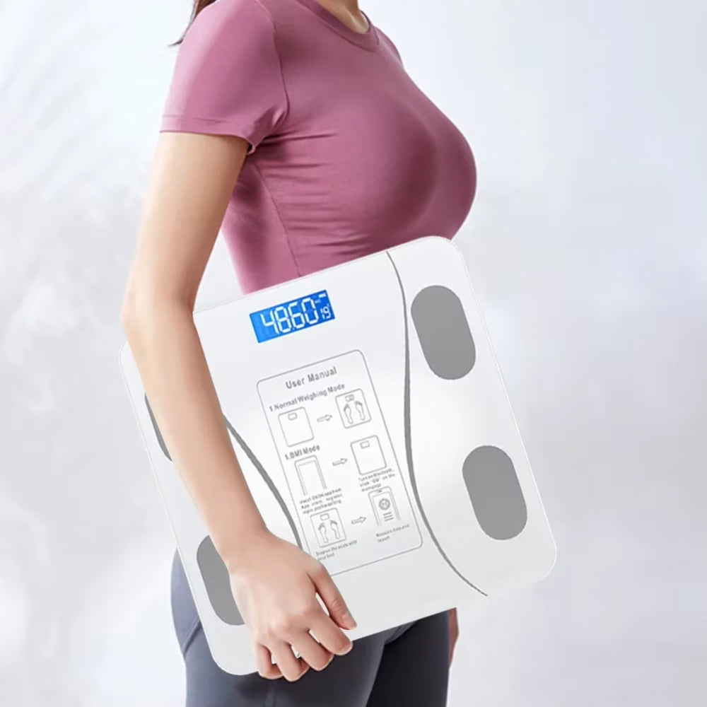 Smart Bathroom Scale with Body Analysis Bluetooth App 13 Measurements 10g Precision Digital | Sansoti