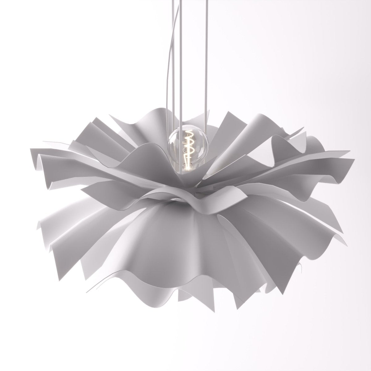 Lustre LED sculptural en forme de fleur avec diffusion douce de la lumière | Restfield