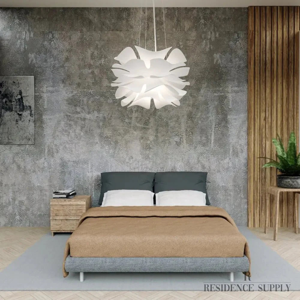 Lustre LED sculptural en forme de fleur avec diffusion douce de la lumière | Restfield