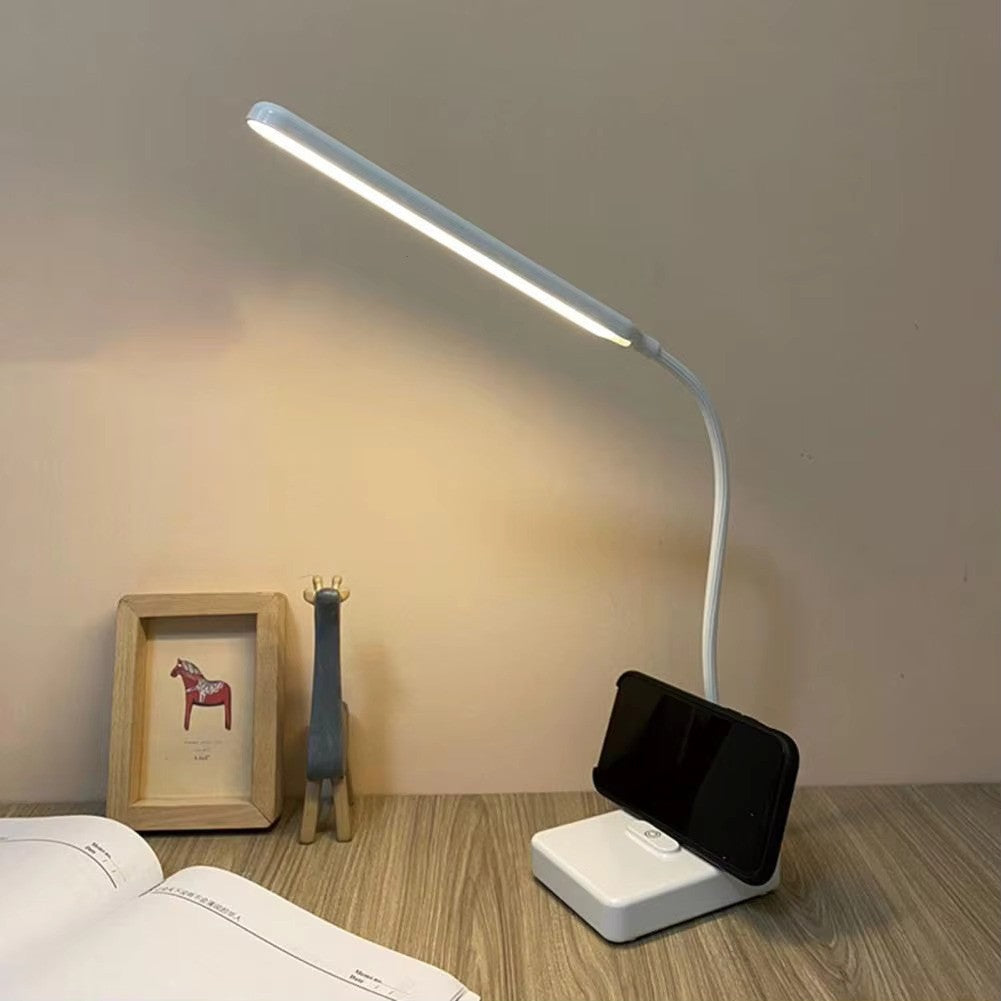 Bureaulamp met Flexibele Arm Oplaadbaar Dimbaar LED Licht voor Bureau Werkkamer Modern Design Tafelverlichting | Sansoti