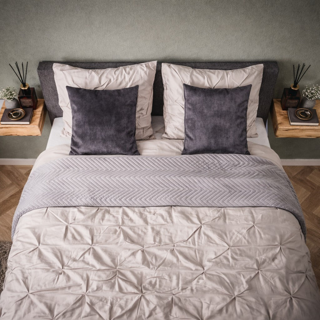 Zwevend Nachtkastje Set van 2 Acaciahout Wandmontage Modern Slaapkamer Opbergruimte Scandinavisch Design | Sansoti