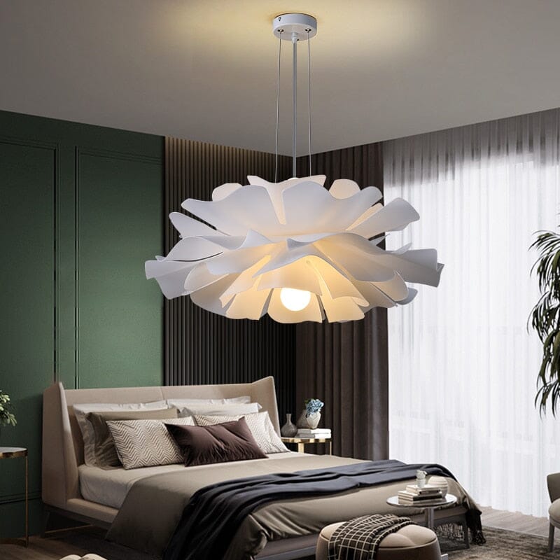 Bloem Hanglamp Acryl Wit Woonkamer Eetkamer Slaapkamer | Sansoti