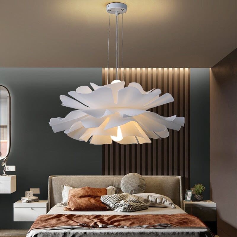 Bloem Hanglamp Acryl Wit Woonkamer Eetkamer Slaapkamer | Sansoti
