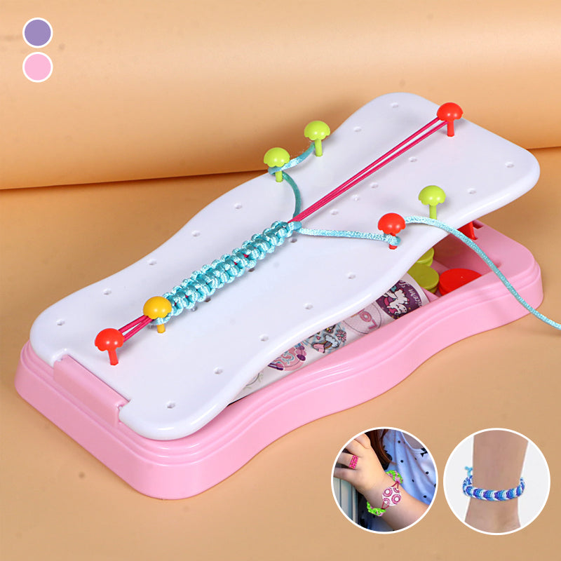 Kids' Braiding Kit for Making Bracelets Creative Toy with Braiding Disc Beads and Accessories DIY | Sansoti