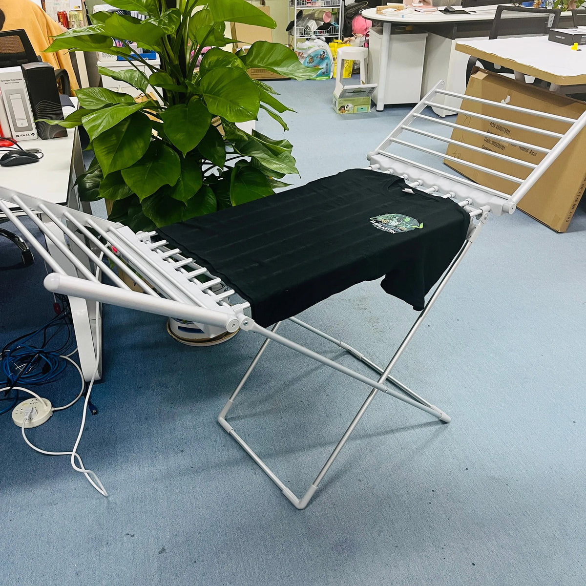 Beheizbarer elektrischer Wäscheständer, klappbar, 120 W, Aluminiumstangen, Wäschetrockner für drinnen, energiesparender Wäscheständer | Sansoti