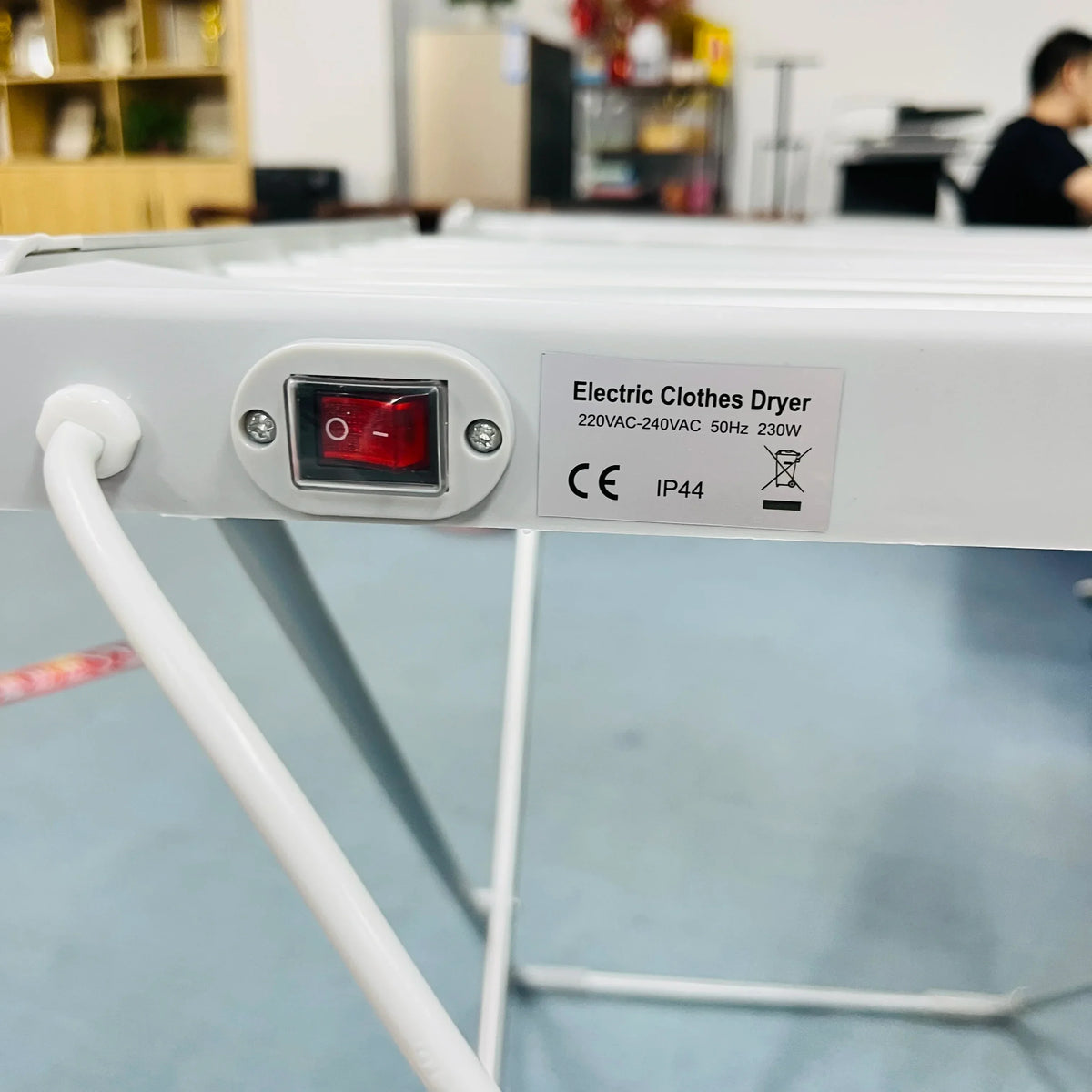 Beheizbarer elektrischer Wäscheständer, klappbar, 120 W, Aluminiumstangen, Wäschetrockner für drinnen, energiesparender Wäscheständer | Sansoti