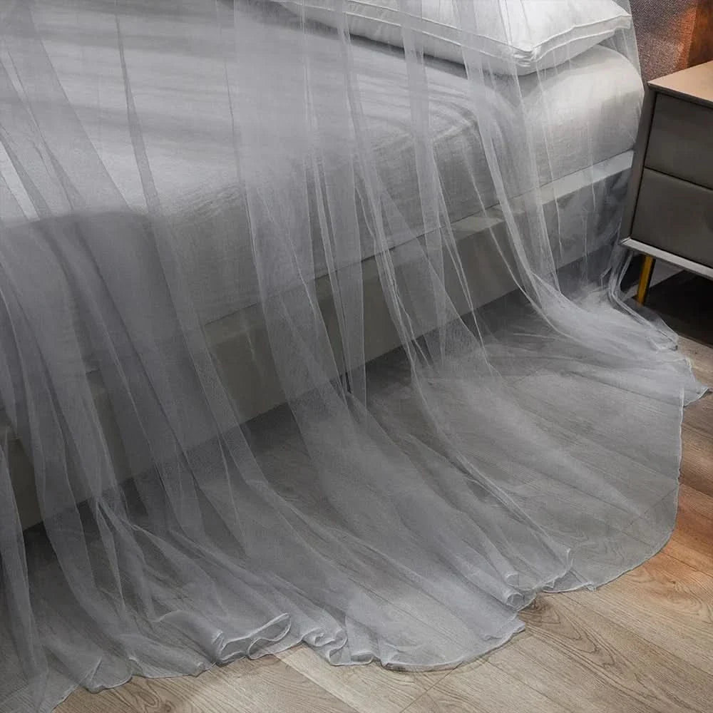 Opvouwbaar Klamboe voor Bed & Camping Bescherming Wit Grijs Blauw Jade | Insectennet Muggennet Reizen Outdoor Slaapkamer | Sansoti