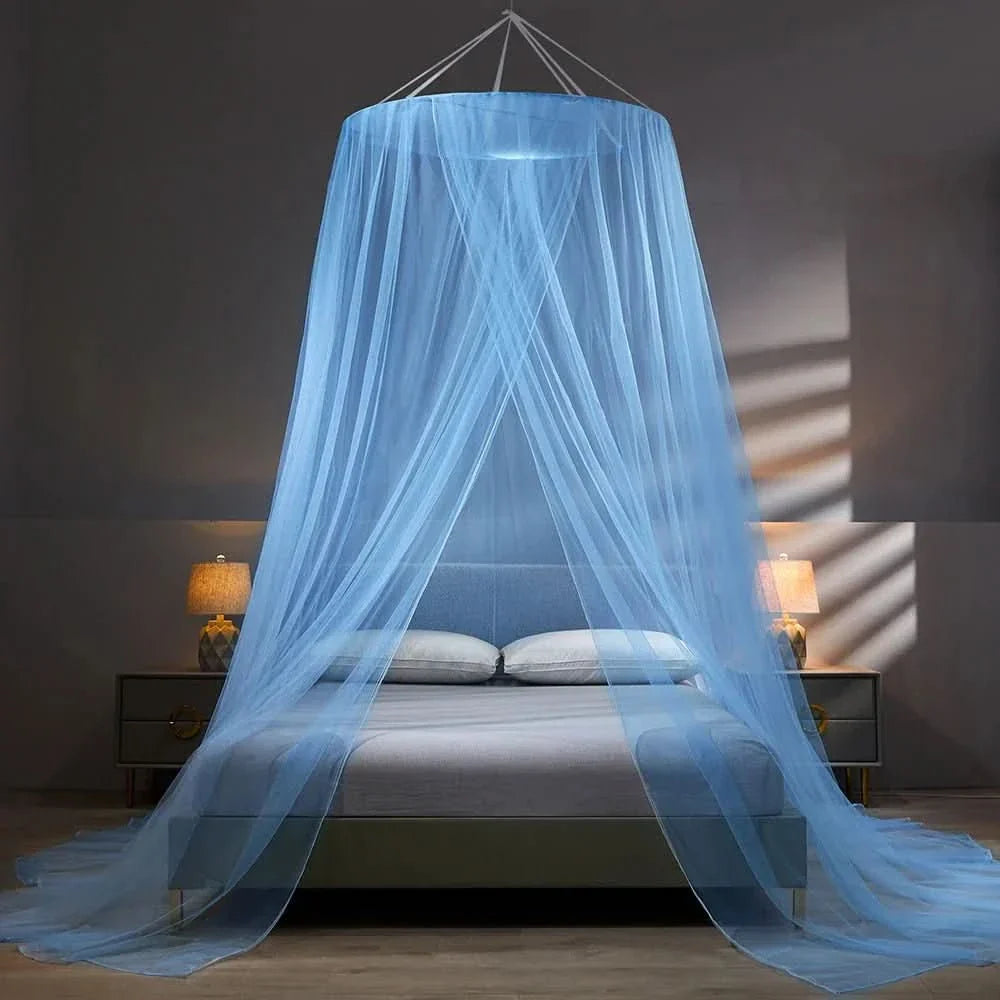 Opvouwbaar Klamboe voor Bed & Camping Bescherming Wit Grijs Blauw Jade | Insectennet Muggennet Reizen Outdoor Slaapkamer | Sansoti