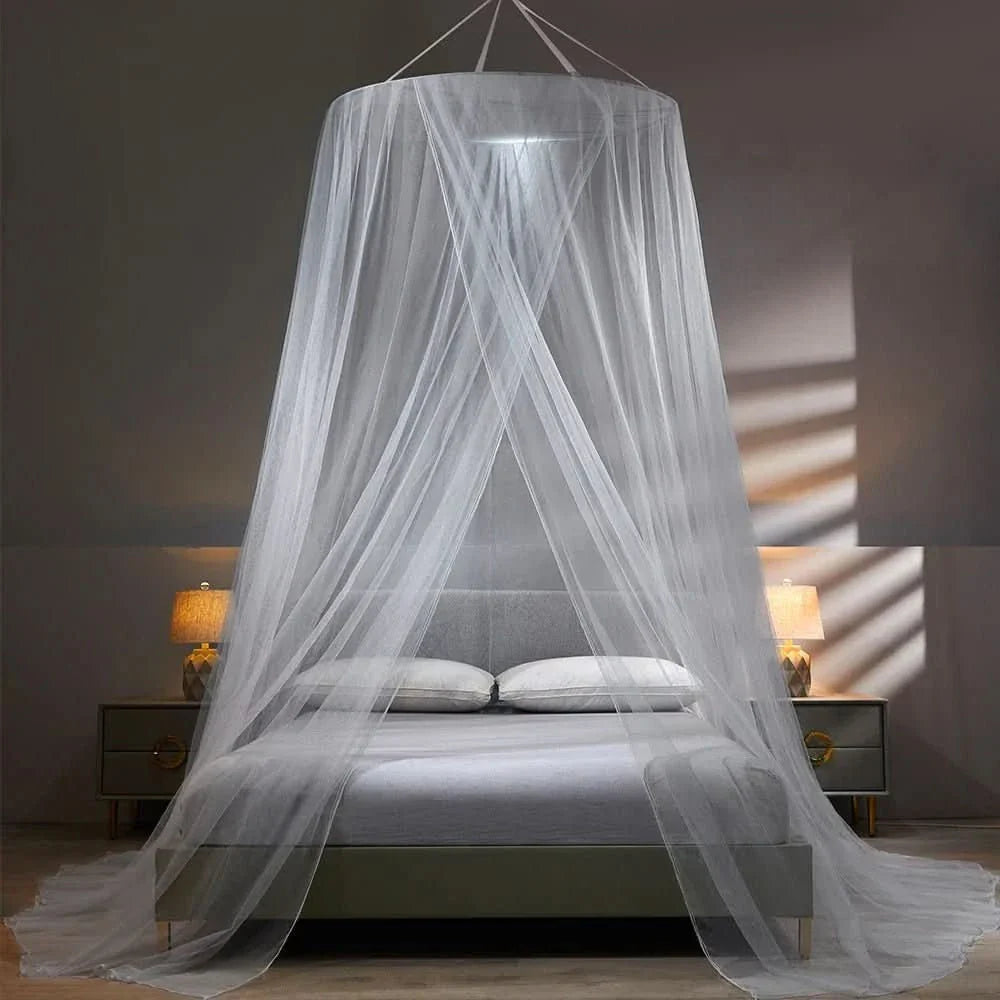 Opvouwbaar Klamboe voor Bed & Camping Bescherming Wit Grijs Blauw Jade | Insectennet Muggennet Reizen Outdoor Slaapkamer | Sansoti