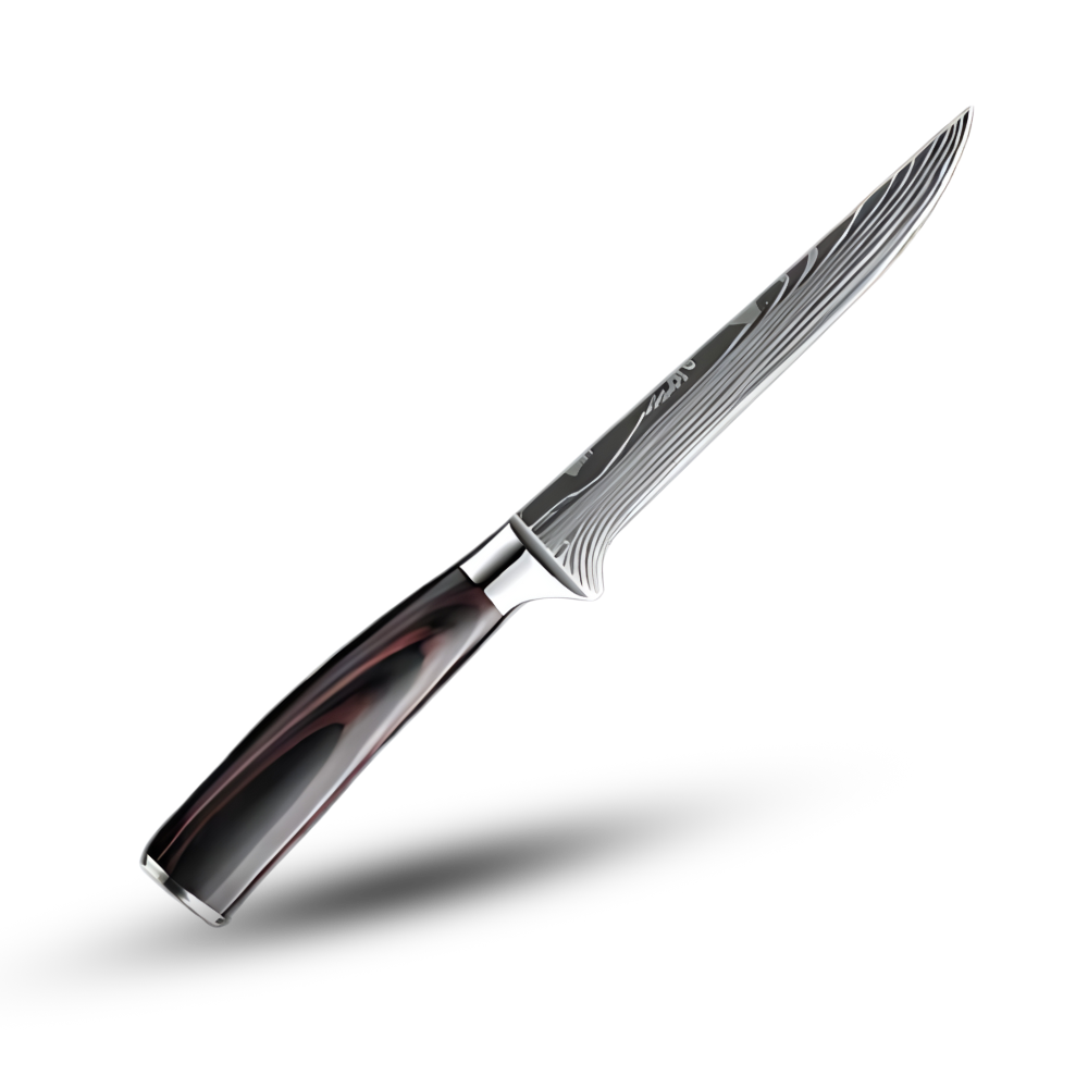 Japans Messenset 48-Laags Damascusstaal Pakkawood Handvat Santoku Koksmes Broodmes Groentenmes Professioneel | Sansoti