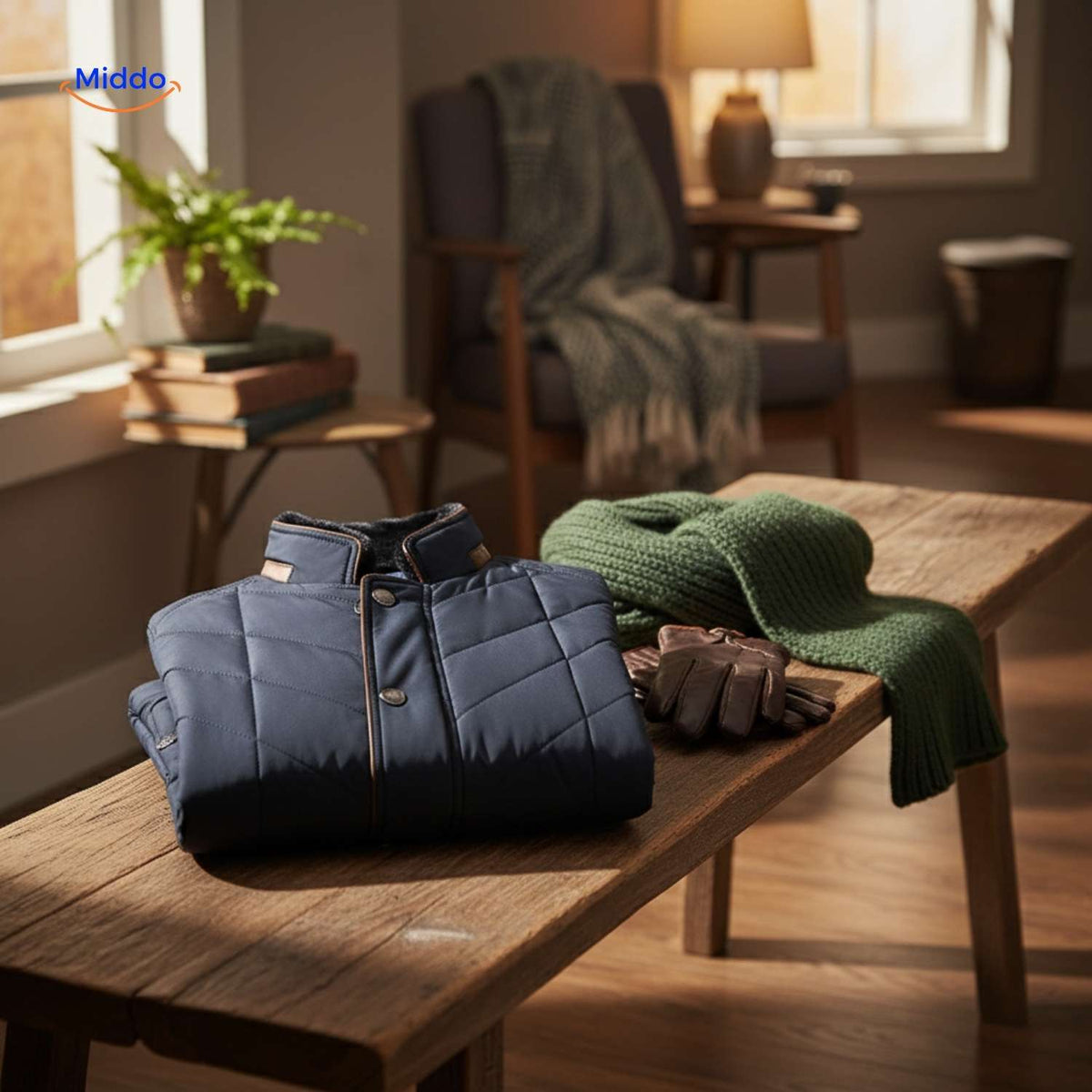 Gesteppte Herrenjacke aus Polyester mit Stehkragen und Seitentaschen - Übergangszeit, lässig, geschäftlich, stilvoll, für Frühlingswetter | Sansoti