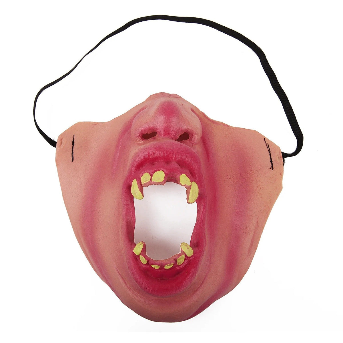Half Mask Creepy Faces - Rubber Party Mask for Halloween & Carnival - Humorous Costume Accessory | Sansoti