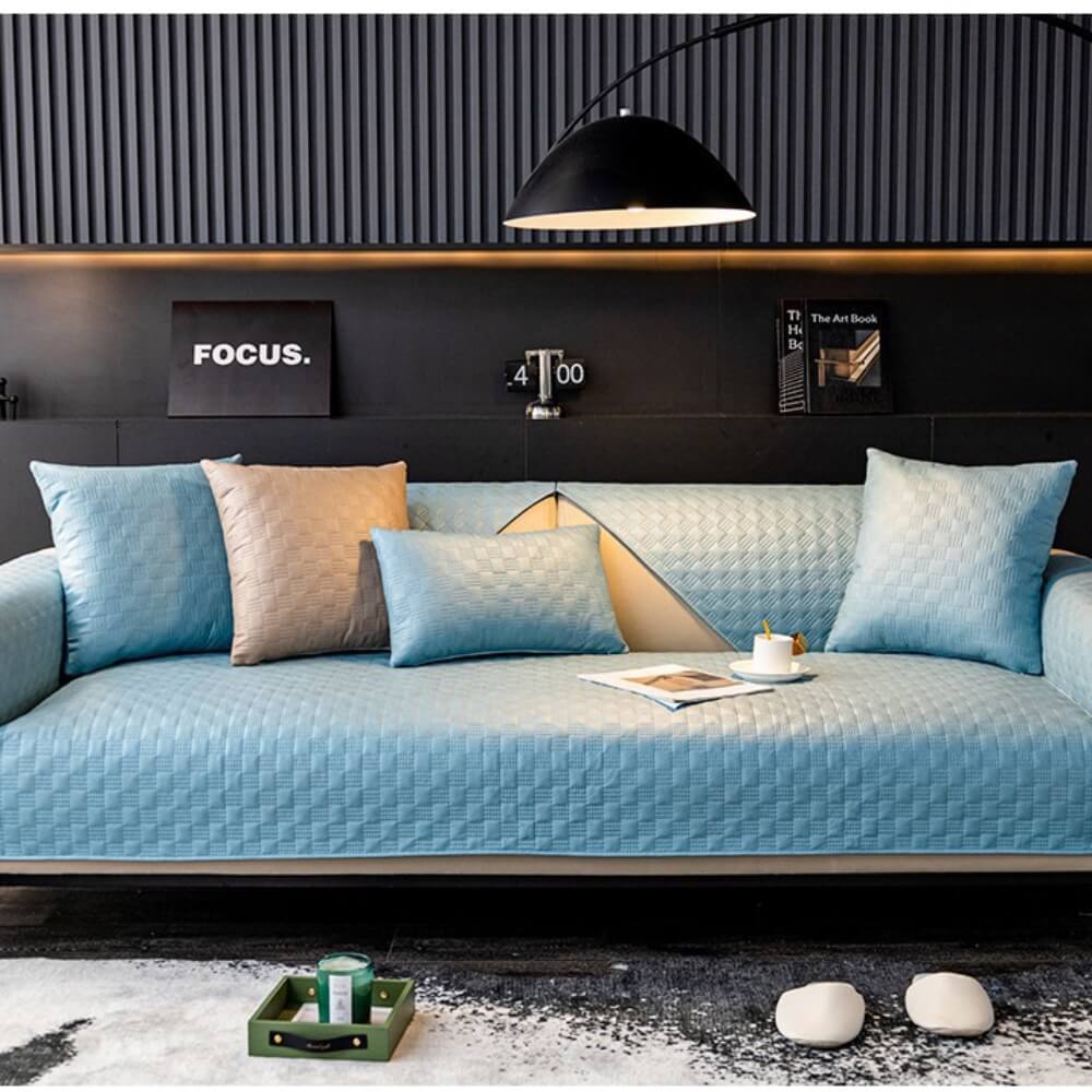 Housse de canapé imperméable en similicuir, protège-meuble antidérapant pour salon, différentes dimensions, housses de siège modernes | Sansoti