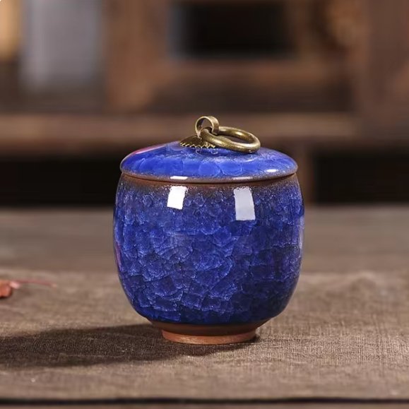 Keramische Huisdierurn met Kattenvorm voor Honden en Katten | Handgemaakt Gedenk Urn | Elegante Herinnering voor Geliefde Huisdieren | Duurzaam Waterdicht Ontwerp | Sansoti