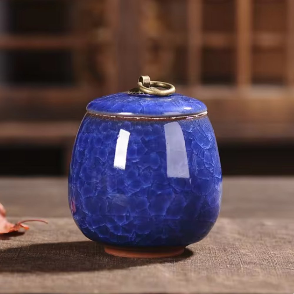 Keramische Huisdierurn met Kattenvorm voor Honden en Katten | Handgemaakt Gedenk Urn | Elegante Herinnering voor Geliefde Huisdieren | Duurzaam Waterdicht Ontwerp | Sansoti