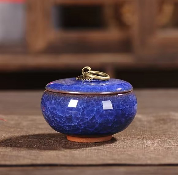 Keramische Huisdierurn met Kattenvorm voor Honden en Katten | Handgemaakt Gedenk Urn | Elegante Herinnering voor Geliefde Huisdieren | Duurzaam Waterdicht Ontwerp | Sansoti