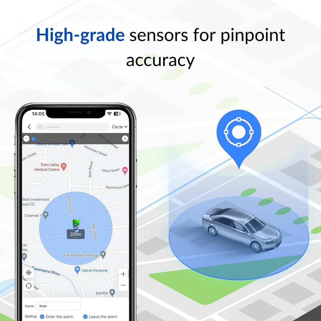 GPS-Tracker für Autos mit Echtzeit-Ortung, 4G, Magnetbefestigung, Fahrzeugsicherung, Diebstahlschutz und Ortungssystem | Sansoti