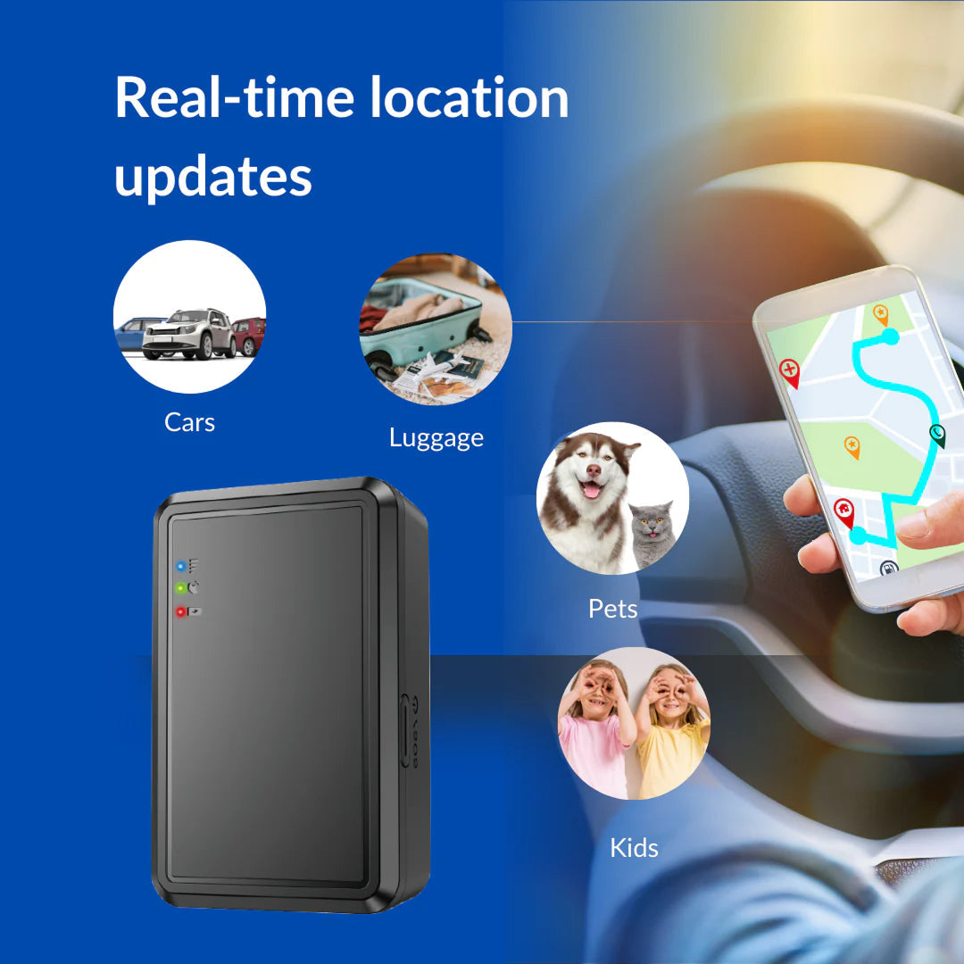 GPS-Tracker für Autos mit Echtzeit-Ortung, 4G, Magnetbefestigung, Fahrzeugsicherung, Diebstahlschutz und Ortungssystem | Sansoti