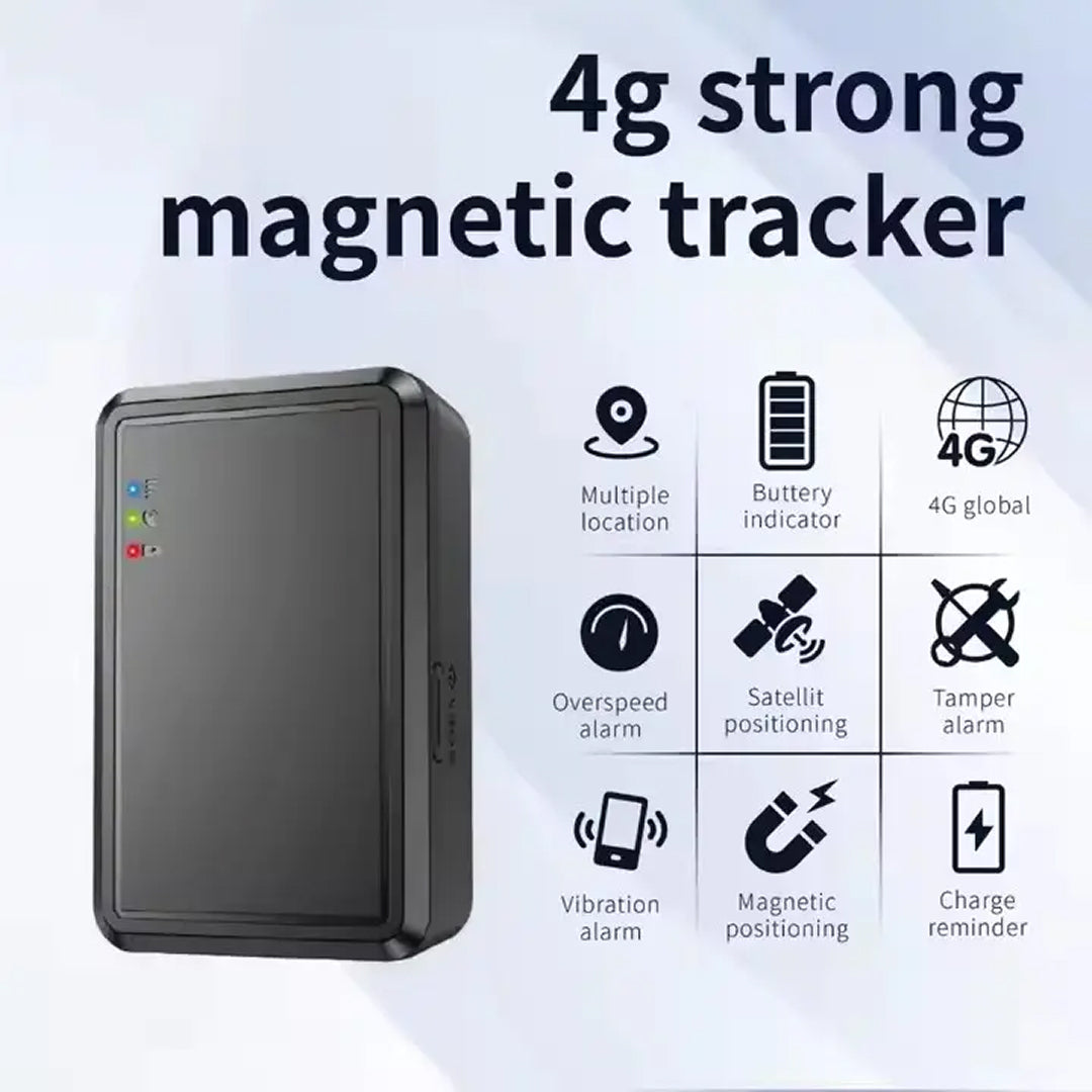 GPS-Tracker für Autos mit Echtzeit-Ortung, 4G, Magnetbefestigung, Fahrzeugsicherung, Diebstahlschutz und Ortungssystem | Sansoti