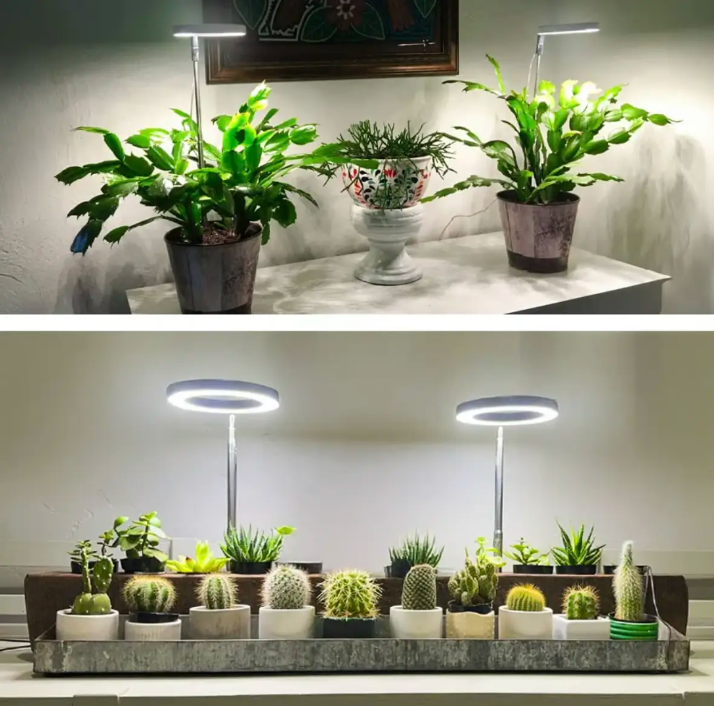 Adjustable Full-Spectrum LED Grow Light with Gooseneck for Indoor Houseplants 20-65cm Plant Light | Sansoti
