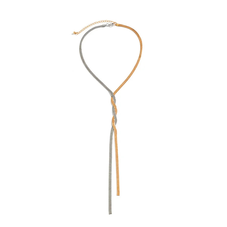 Verstelbare Slangenketting Halssieraad Goud Zilver Elegant Design | Sansoti