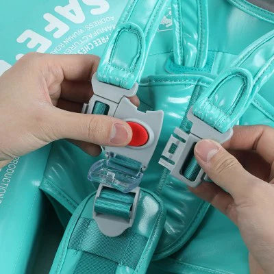 Opblaasbare Zwemhulp Baby met Zonnescherm UPF 50+ en Zacht Drijfcomfort | Veilige Zwemring voor Kinderen Pool en Strand | Visvormige Babyzwemband met Bescherming | Sansoti