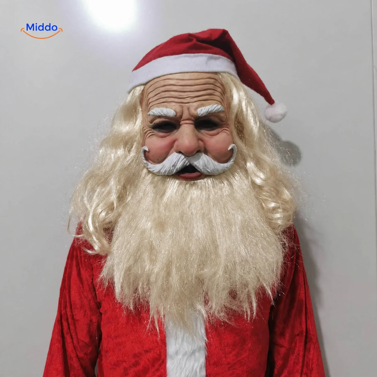Realistic Latex Mask Older Man Woman Alien Halloween Cosplay Breathable Elastic Costume Party Costume | Sansoti