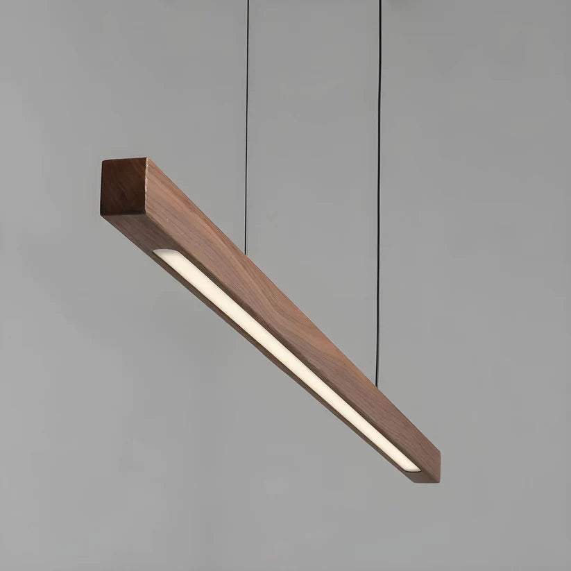 Hanglamp Hout LED Keukeneiland Verstelbaar Eethoek Bar Sfeervol Scandinavisch Design Warm Licht Dimbaar | Sansoti