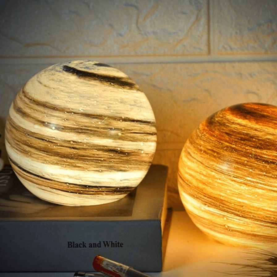 Decoratieve Glazen Maanlamp met Afstandsbediening en 16 Kleuren | Sansoti