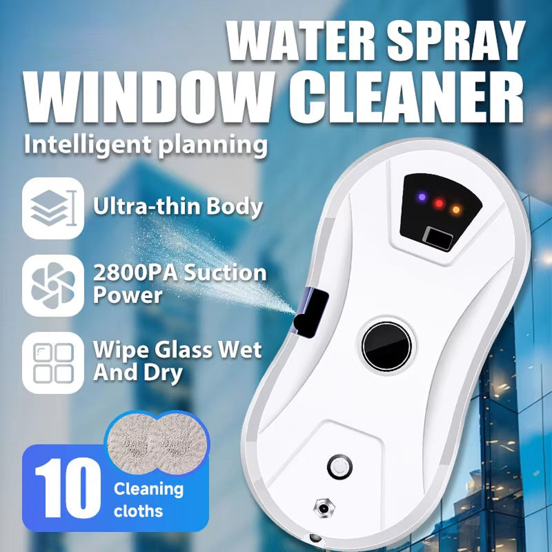 Automatic Window-Cleaning Robot with AI Control and Water-Spray Technology for a Streak-Free Result | Sansoti