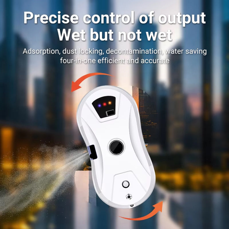 Automatic Window-Cleaning Robot with AI Control and Water-Spray Technology for a Streak-Free Result | Sansoti