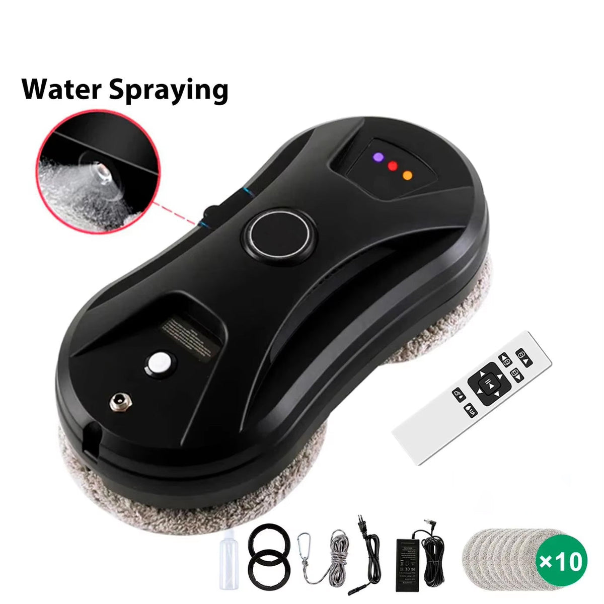 Automatic Window-Cleaning Robot with AI Control and Water-Spray Technology for a Streak-Free Result | Sansoti