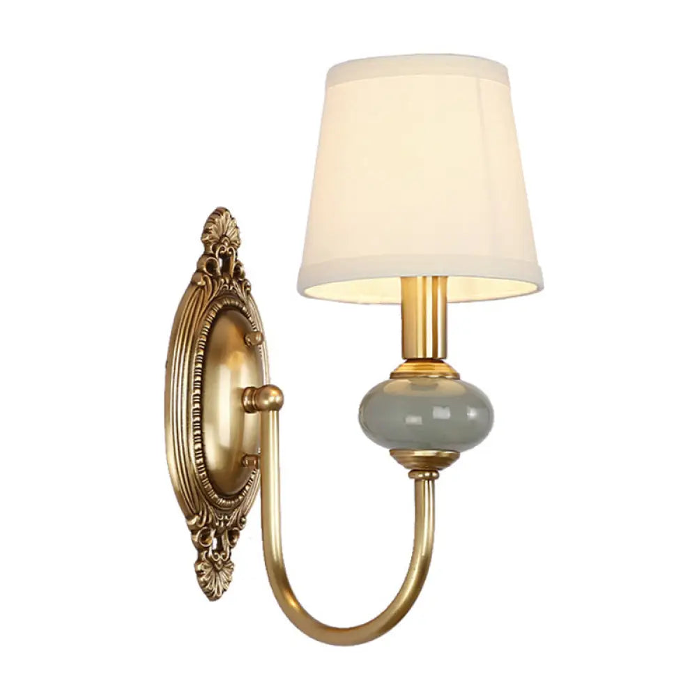 Gouden Wandlamp met Verstelbare Arm – Elegante Metalen Wandverlichting voor Klassiek Interieur | Sansoti
