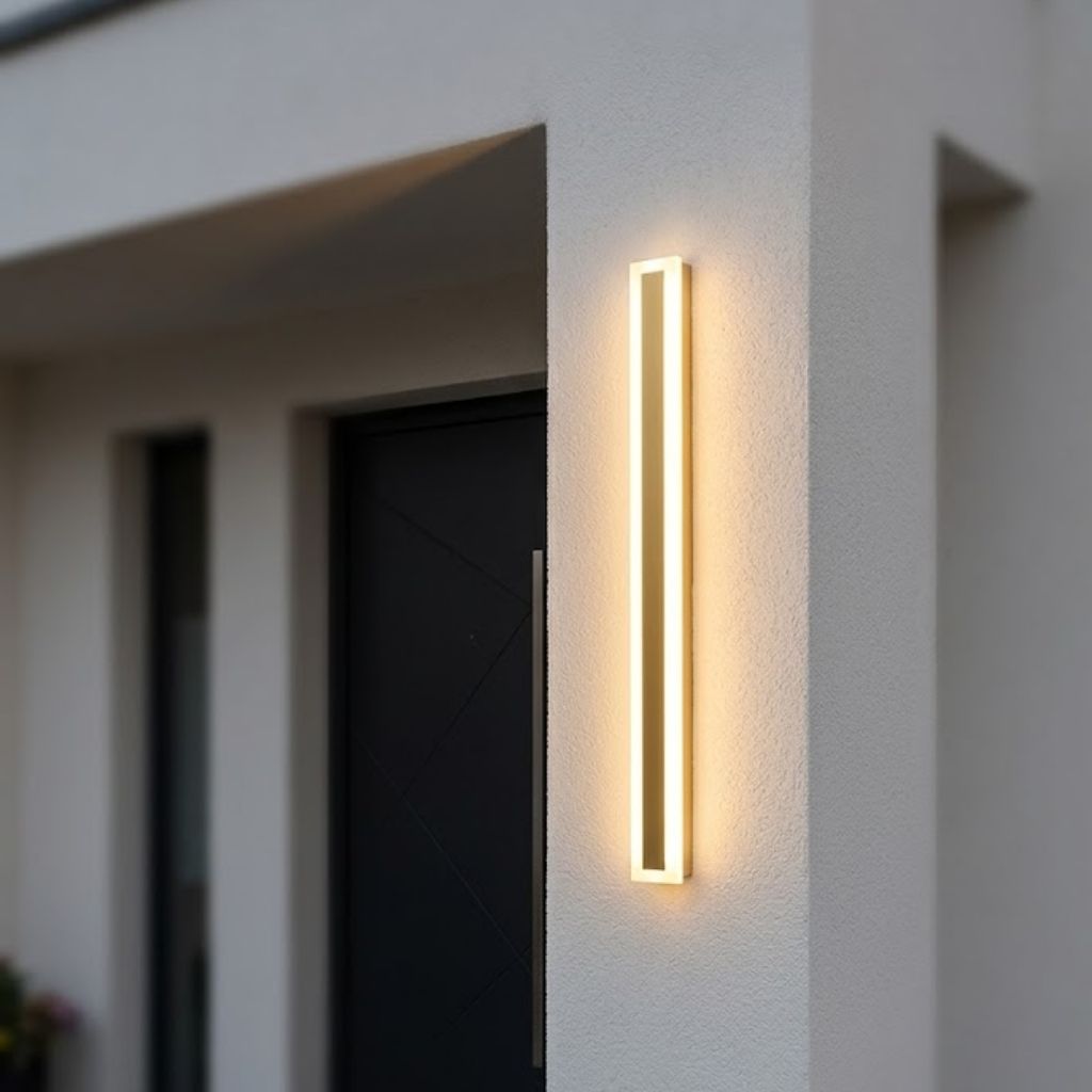 LED-Außenwandlampe Gold IP65 Wasserdicht Dimmbar 30–120 cm Lineares Design Moderne Fassadenbeleuchtung Gartenbeleuchtung Terrasse | Sansoti