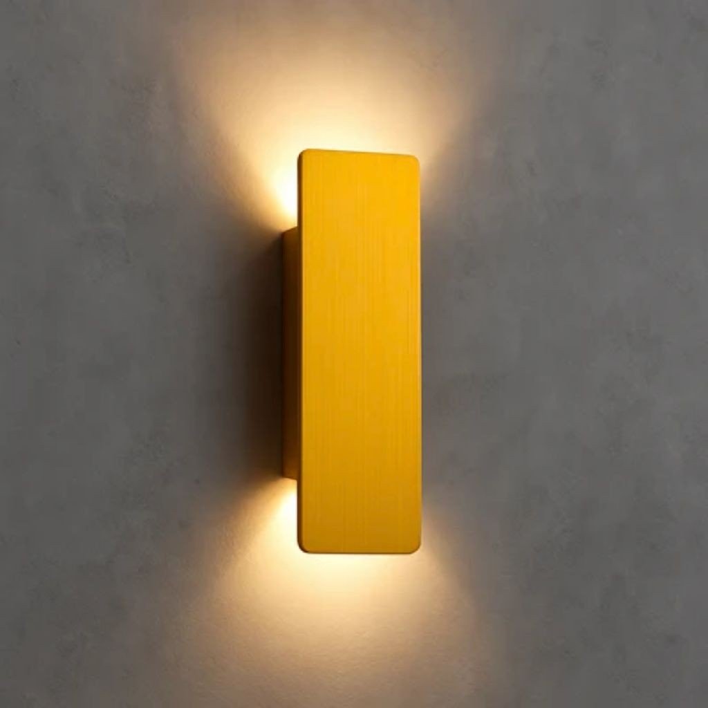 Aluminium-Wandleuchte in Goldoptik, IP65 wasserdichte LED-Außenbeleuchtung für Garten, Balkon und Terrasse, 6 W, 18 W, 24 W | Sansoti