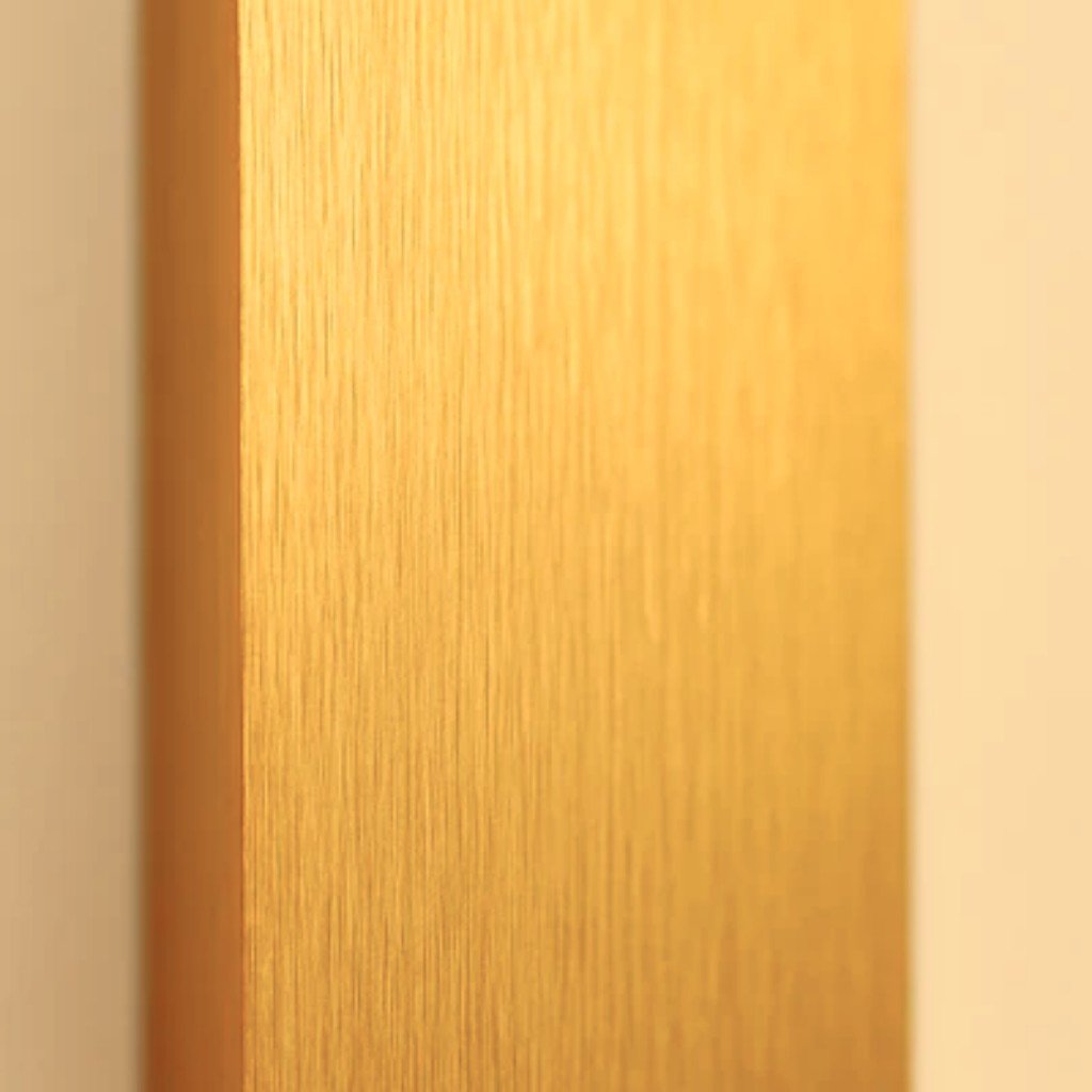 Aluminium-Wandleuchte in Goldoptik, IP65 wasserdichte LED-Außenbeleuchtung für Garten, Balkon und Terrasse, 6 W, 18 W, 24 W | Sansoti
