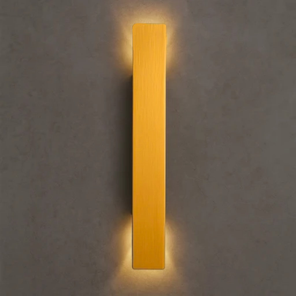 Goldene Außenwandleuchte LED Wasserdicht Aluminium Fassadenbeleuchtung Modern | Restfield