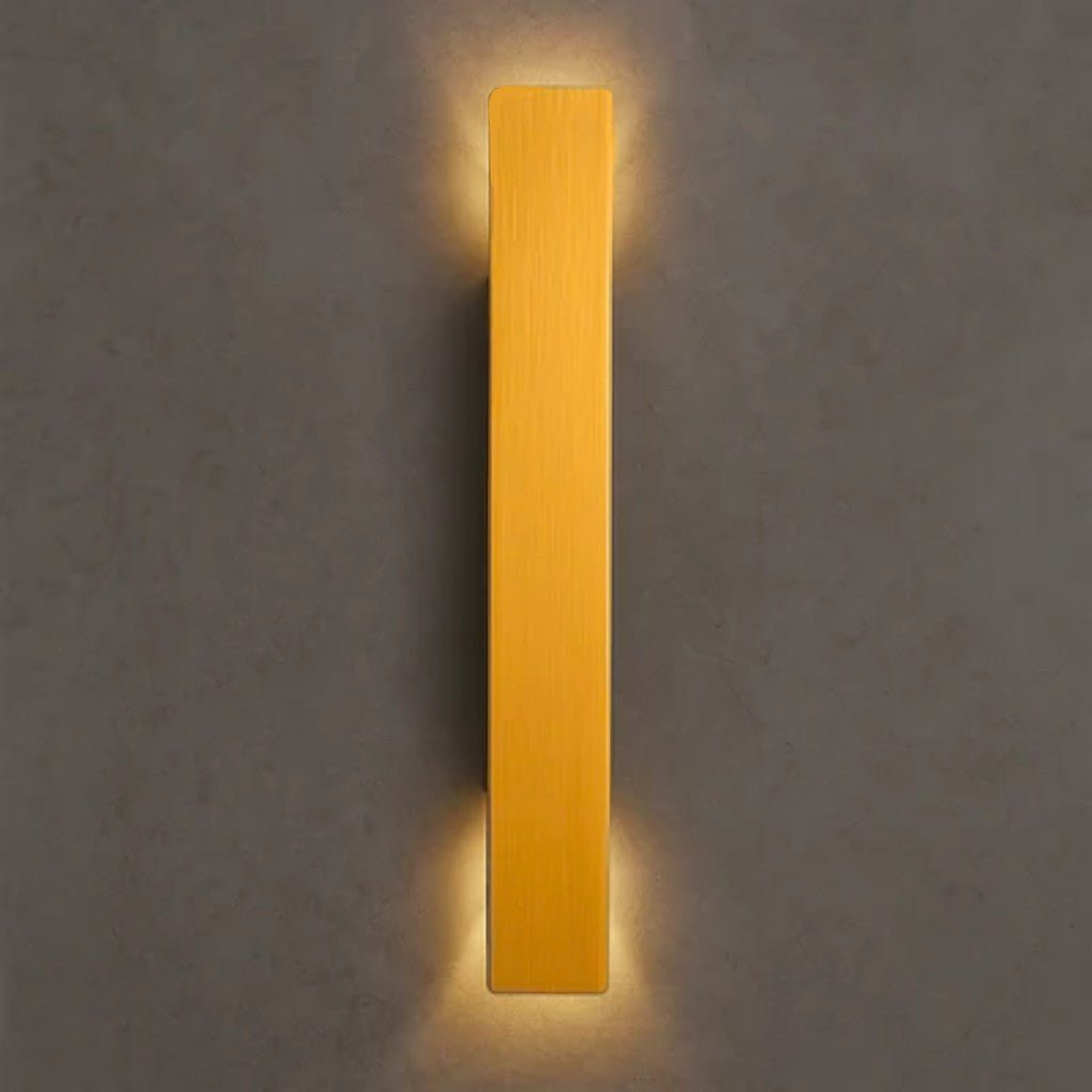 Aluminium-Wandleuchte in Goldoptik, IP65 wasserdichte LED-Außenbeleuchtung für Garten, Balkon und Terrasse, 6 W, 18 W, 24 W | Sansoti