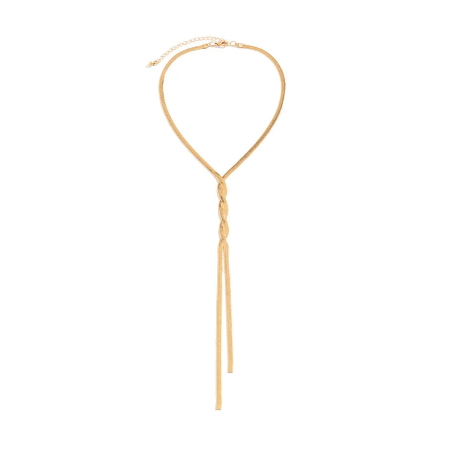 Verstelbare Slangenketting Halssieraad Goud Zilver Elegant Design | Sansoti