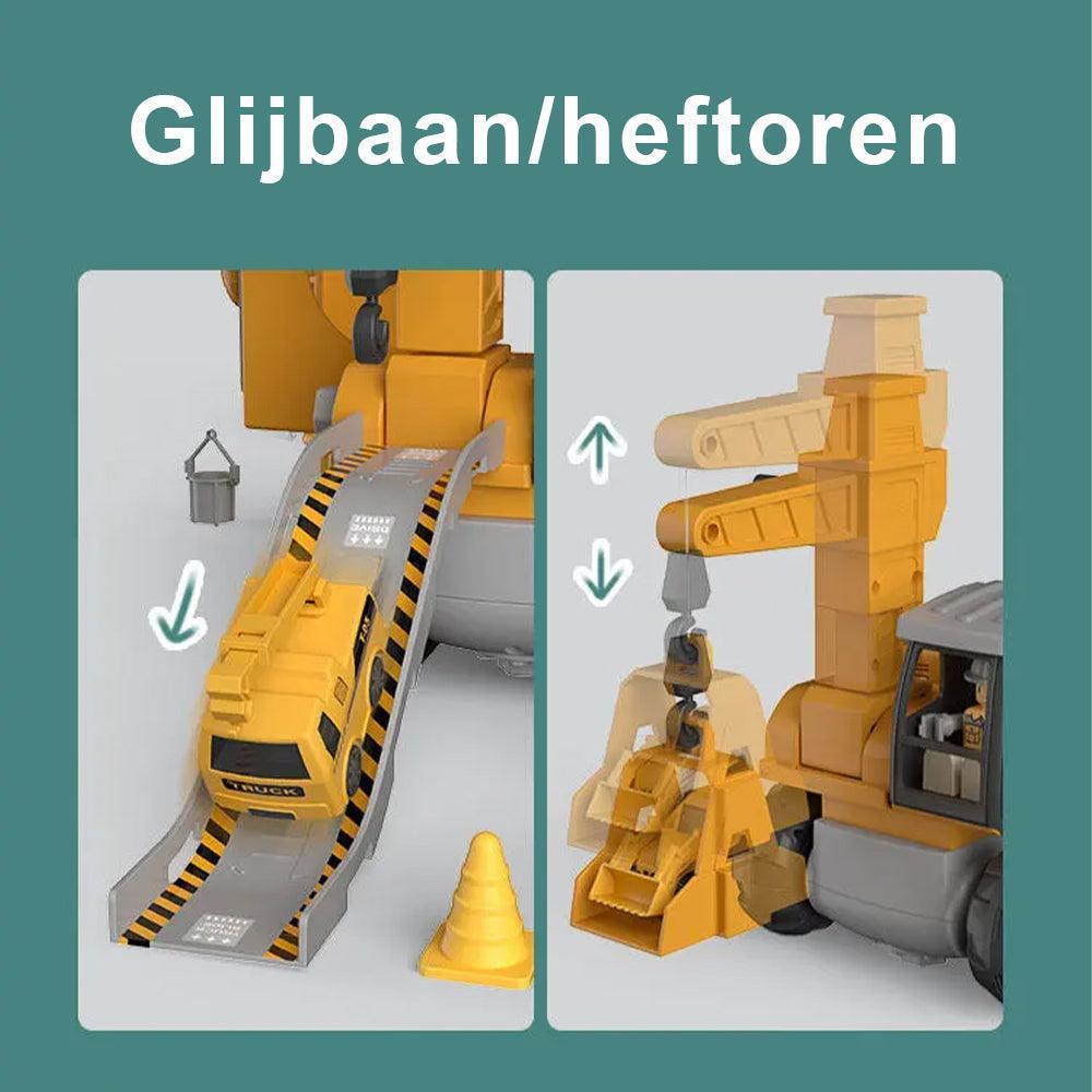 Educatief Bouwspeelgoed Graafmachine met Schroevendraaier voor Motoriekontwikkeling en Constructief Spelen | Sansoti