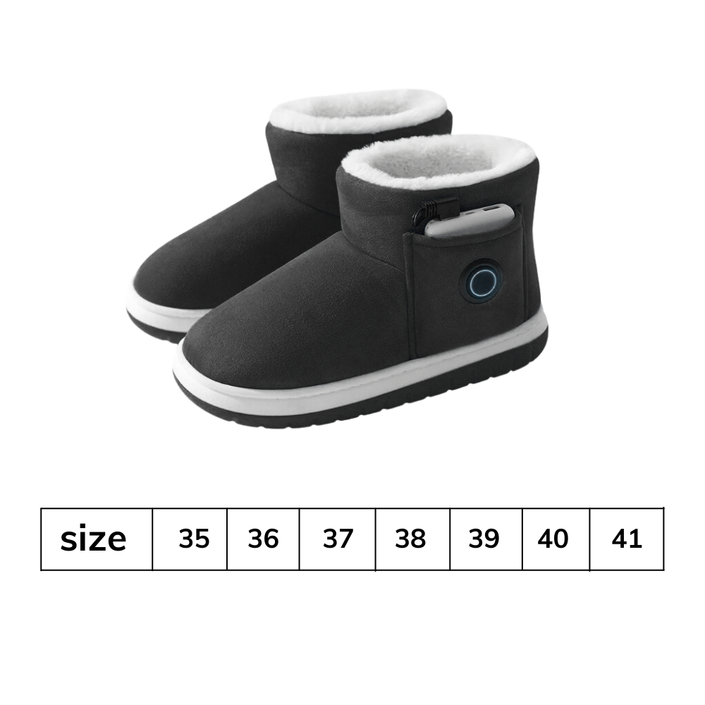 Verwarmde Winterschoenen met Grafeen Technologie 3 Warmtestanden Oplaadbare Accu Zachte Voering Lichtgewicht Comfortabel Draagbaar Verstelbare Temperatuur | Sansoti