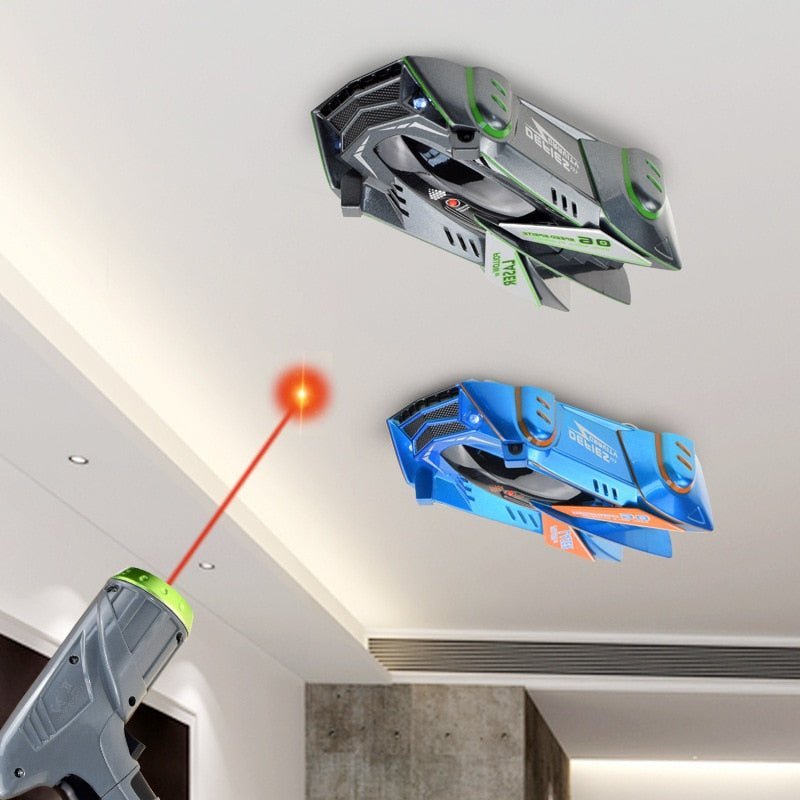 Wandklimmende Bestuurbare Auto met Laserbesturing – Plafond Muur Vloer RC Raceauto met LED Verlichting | Sansoti