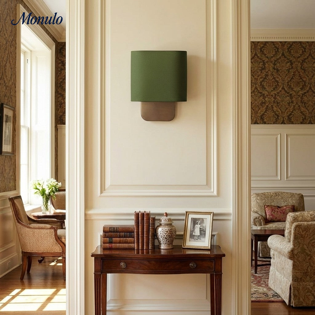 Stoffen Wandlamp met Metalen Fitting voor Leeslicht Slaapkamer | Sansoti