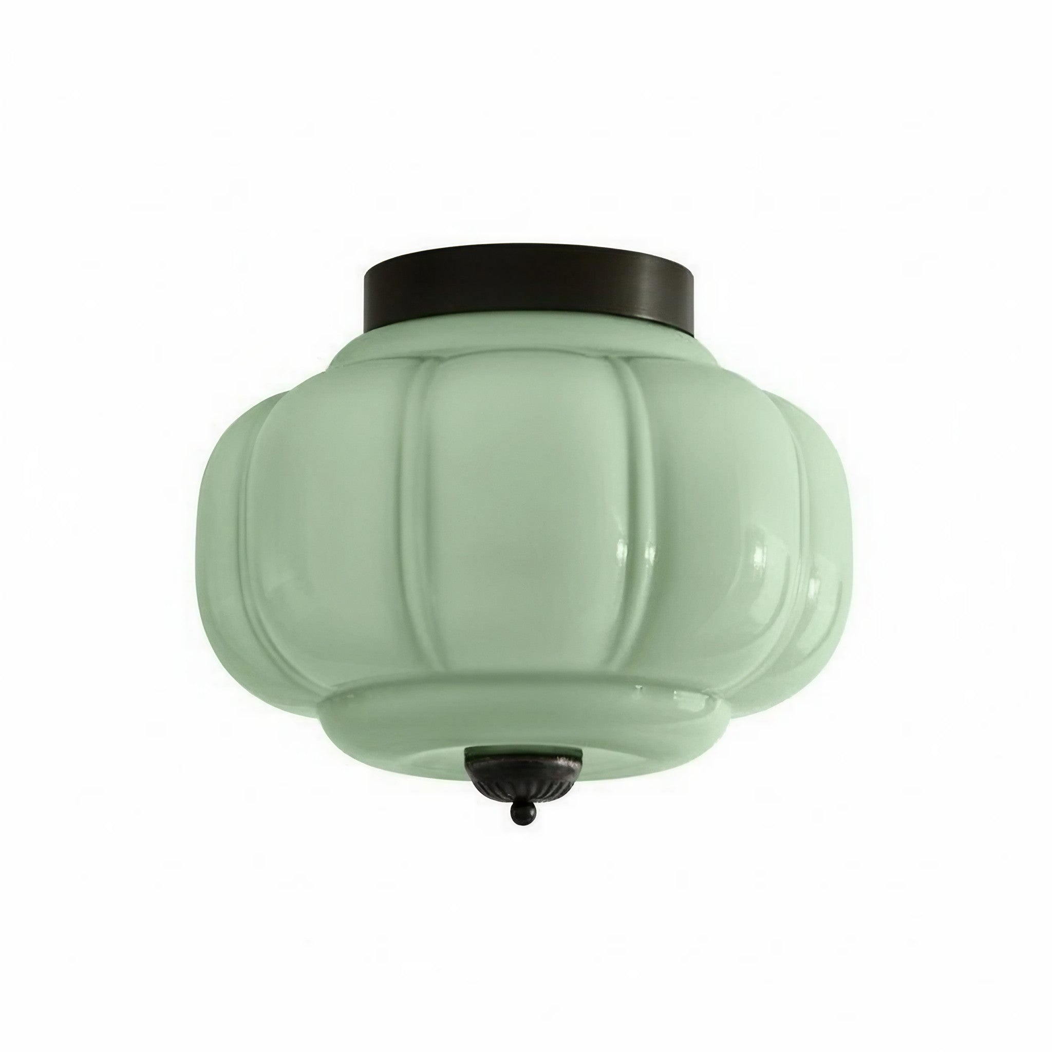 Retro Plafondlamp met Melkglazen Kap – Verfijnde Semi-Flush Mount Verlichting voor Moderne Interieurs | Sansoti