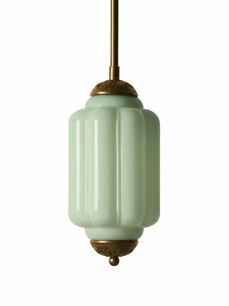 Vintage Glazen Hanglamp met Nostalgische Uitstraling – Verfijnde Verlichting voor Eetkamer en Keuken | Sansoti