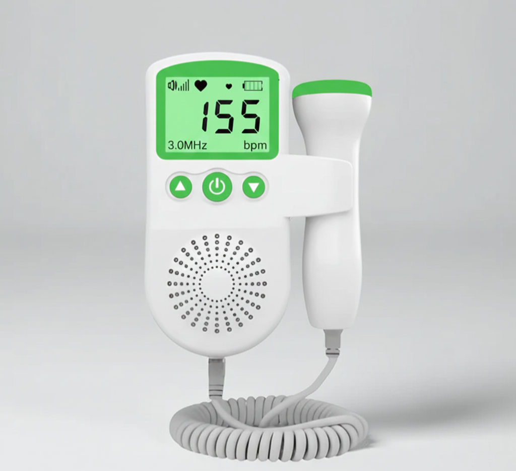 Babyhartmonitor Draagbare Foetale Doppler Zwangerschap Hartslag Tracker met LCD Display voor Thuisgebruik 3MHz Sonde | Sansoti