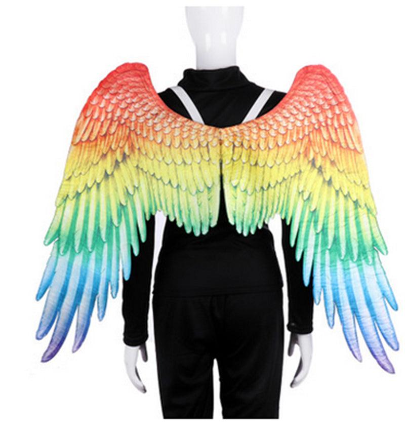 3D Wings Angel and Demon Cosplay Accessory Halloween Theme Party Costume Decoration Black White Carnival | Sansoti