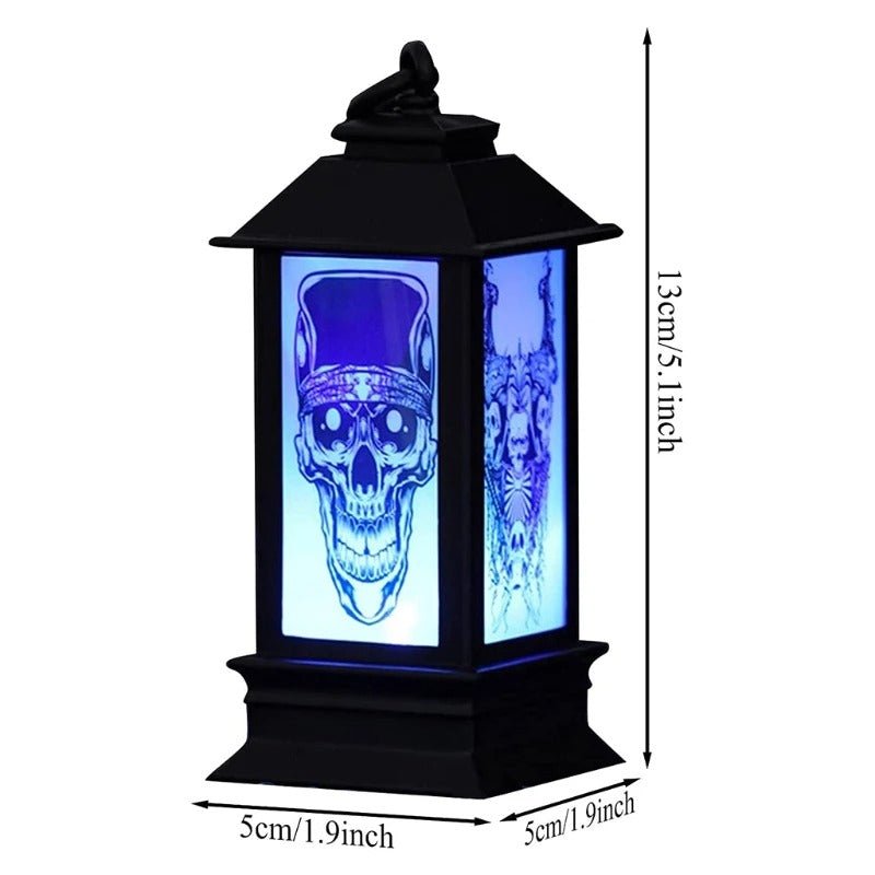 Decoratieve LED-lantaarn met Flakkerlicht Halloween Sfeerverlichting Binnen Buiten Tuin Tuindecoratie Sfeerlamp | Sansoti
