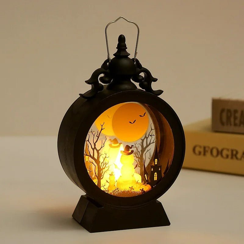 Retro LED Lampa z migoczącym światłem – odporna na wiatr dekoracyjna lampa ręczna do nastrojowego oświetlenia wewnątrz i na zewnątrz | Sansoti